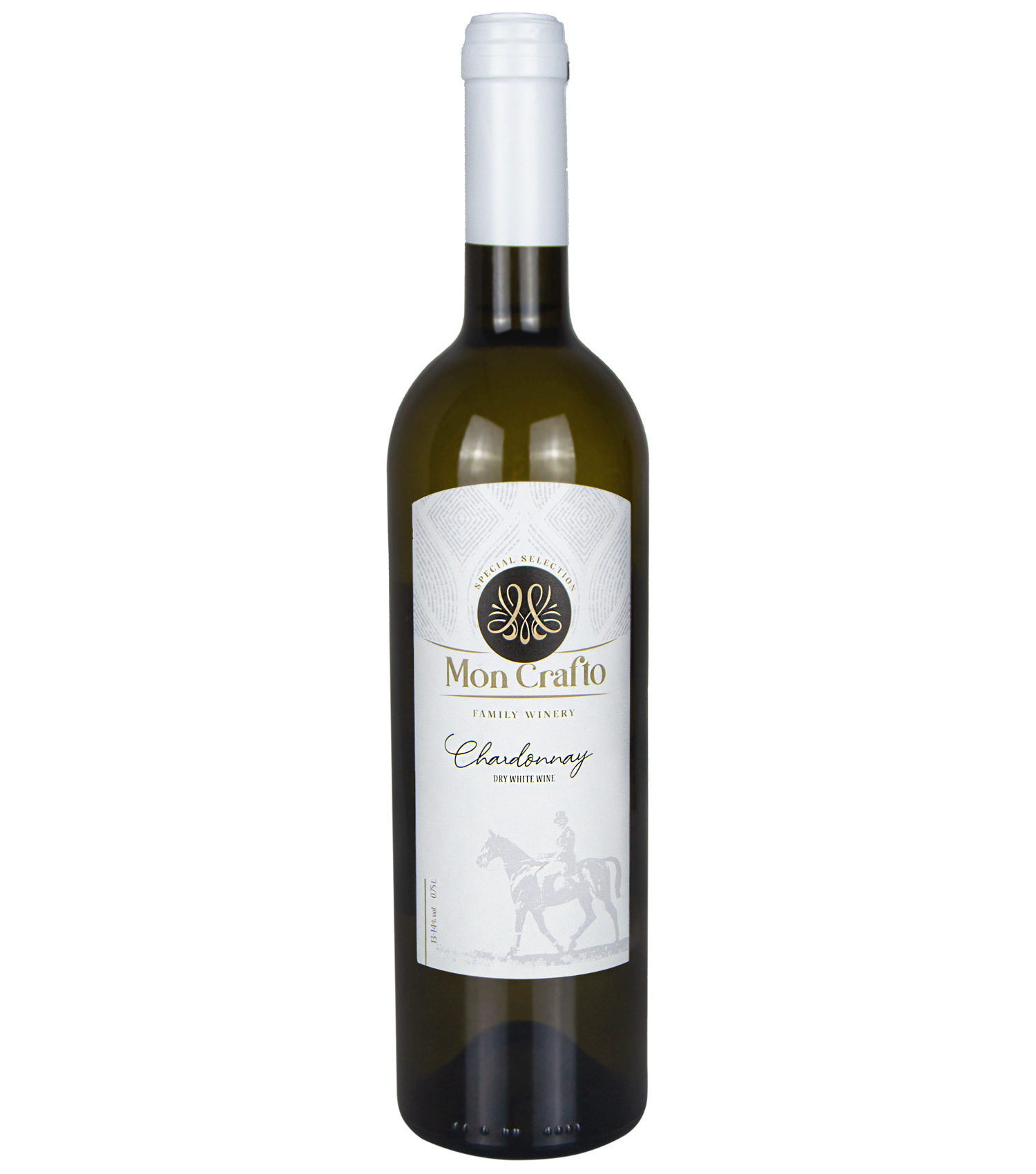 Вино біле сухе Chardonnay винарні Mon Crafto