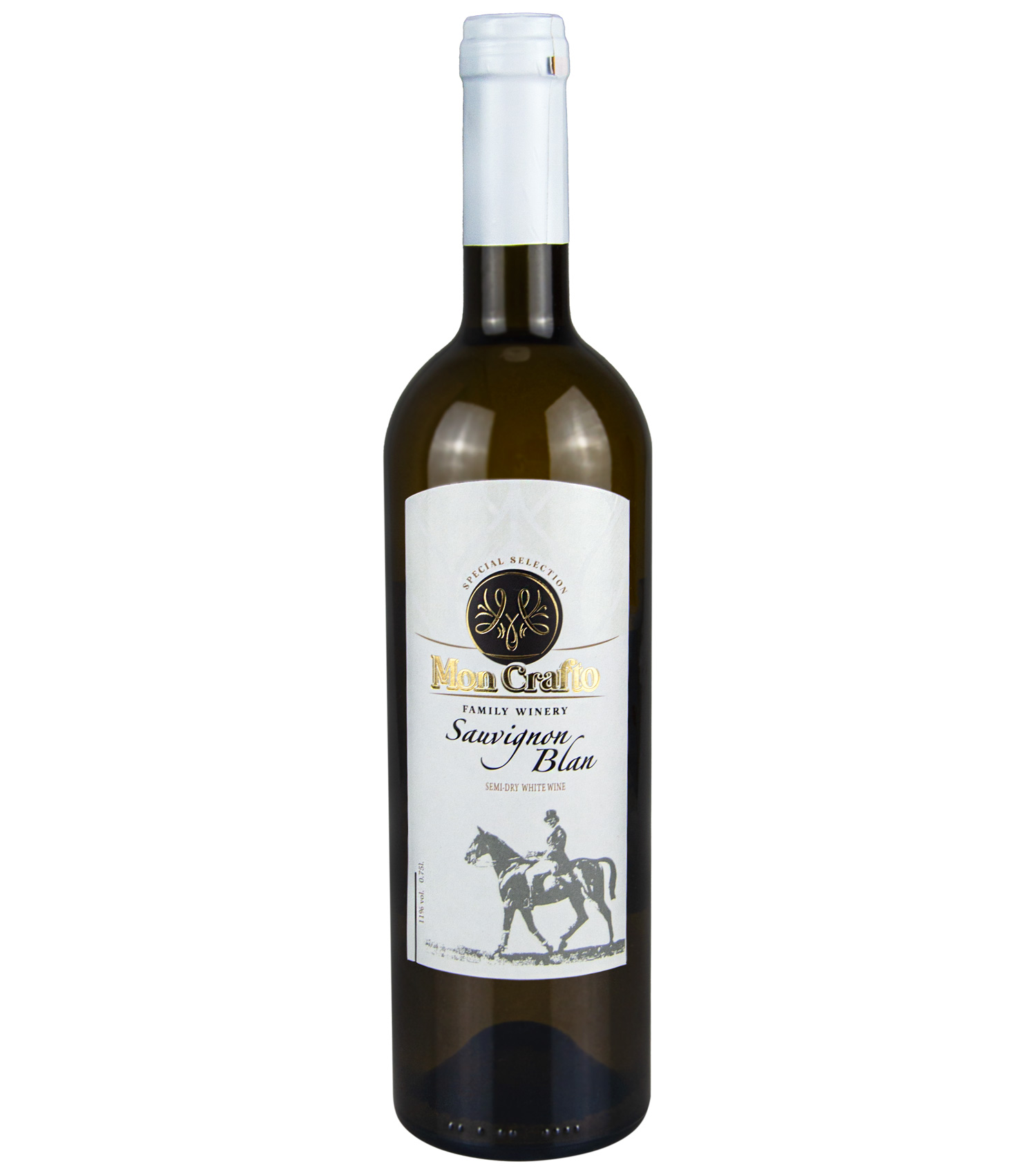 Вино біле напівсухе Sauvignon Blan винарні Mon Crafto