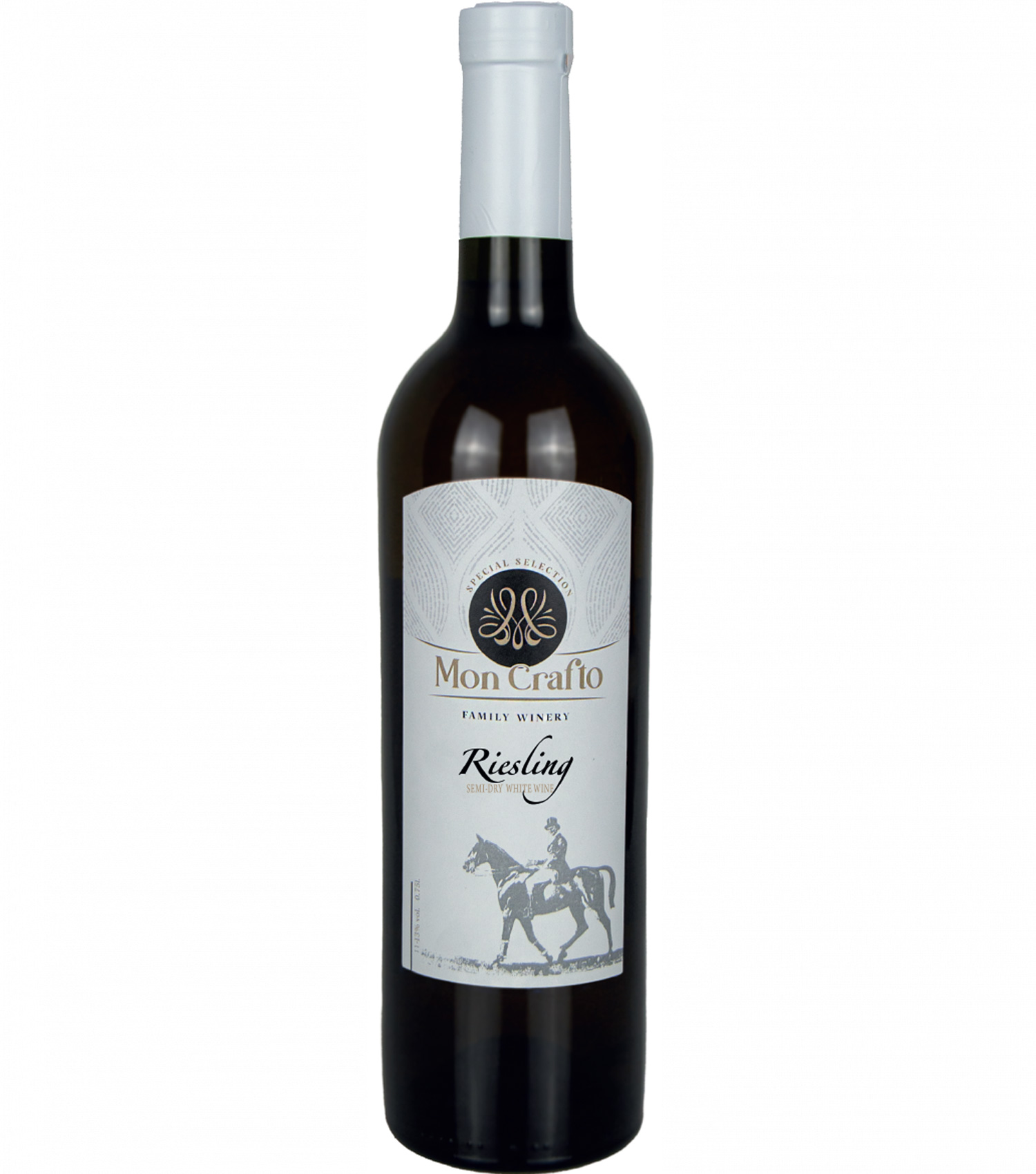 Вино біле напівсухе Riesling винарні Mon Crafto