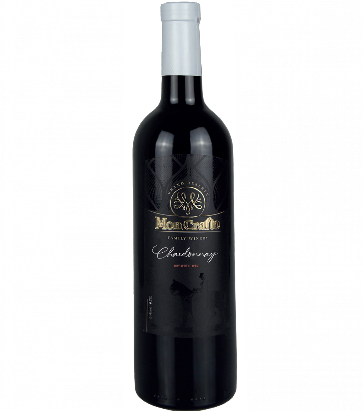 Вино біле сухе витримане Chardonnay винарні Mon Crafto